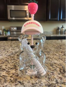 Starbucks strawberry bear cup