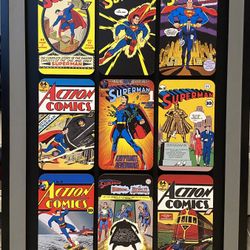 Superman Comic Book Wood Wall Art 