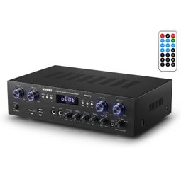 Donner Bluetooth 5.0 Stereo Audio Amplifier Receiver, 4 Channel 440W Peak Power Home
