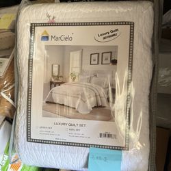 100% Cotton Oversized Bedspread Lightweight Quilt Coverlet Embroidery Farmhouse Bedding cover