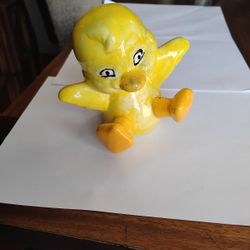 Vintage Ceramic Yellow Duck Figurine 