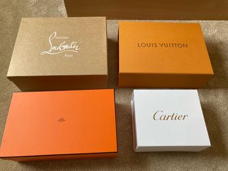 Hermes, Louis Vuitton Cartier Christian Lou Coutin Paris- BOXES ONLY Price is for all 4