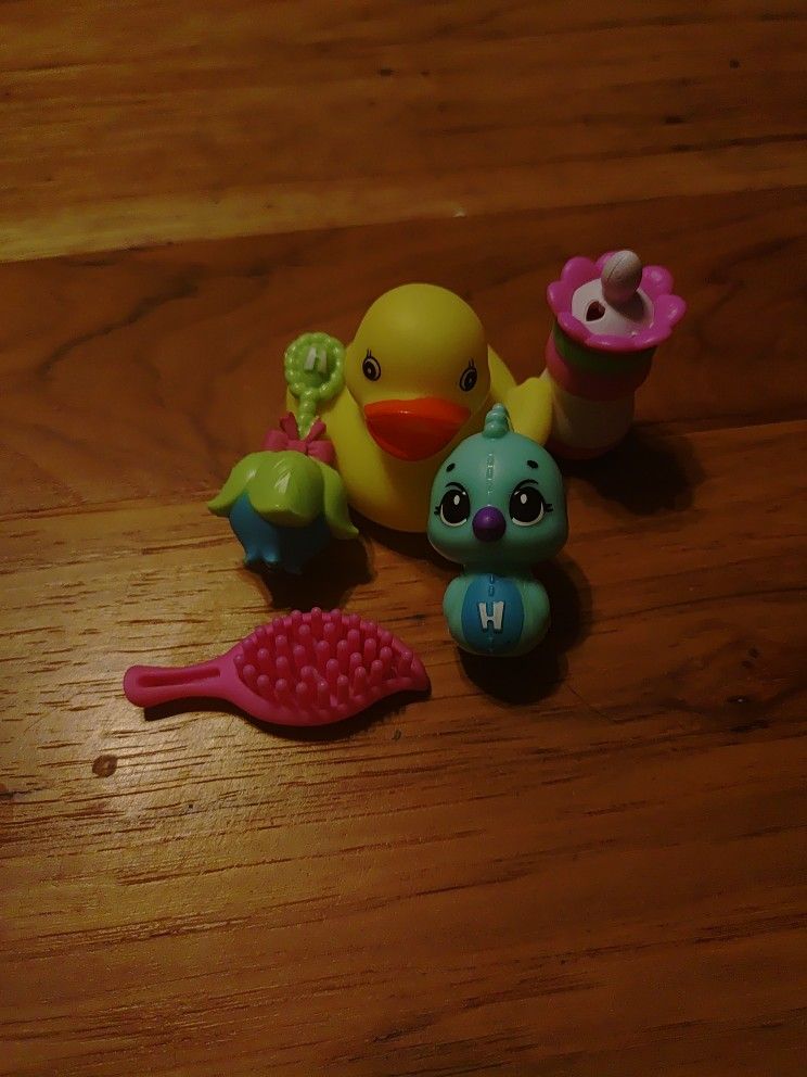 Hatchimal Toys and a Rubber Duck