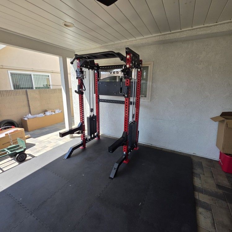 Vesta Pro Series 2in1 Squat Rack | Functional Trainer | 400lb Weight Stack | Commercial Grade | THANKSGIVING SPECIAL 🦃 FREE DELIVERY!