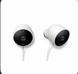 2 Google nest cam outdoor cameras