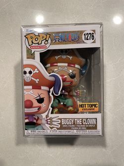 Buggy the Clown Funko Pop *MINT* Hot Topic Exclusive One Piece 1276 with protector Chopper Luffy Nami Anime Netflix