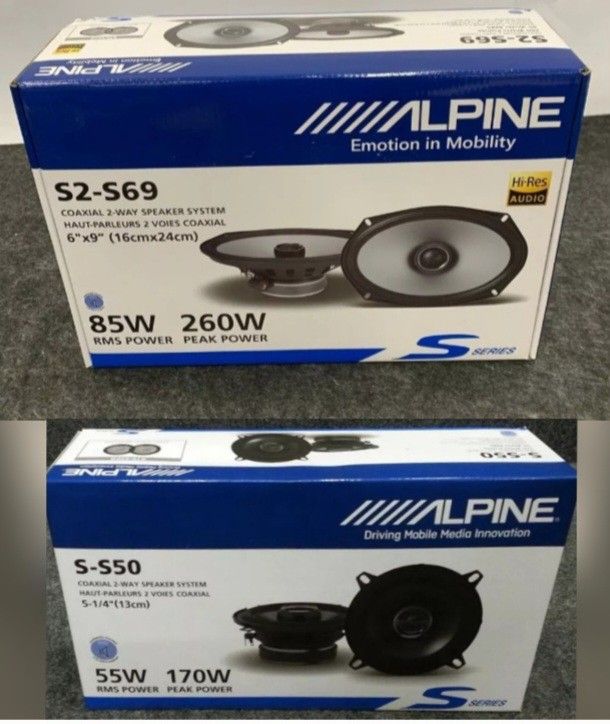 /////// A lpine TypeS 6x9 And TypeS 5.25 Speakers