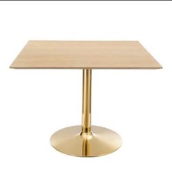 Modway Verne Square Dining Table, Box Opened, Needs To Be Assembled