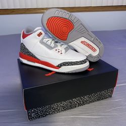 Air Jordan 3 Retro (GS) Fire Red (2022) – Brand New w/ Box