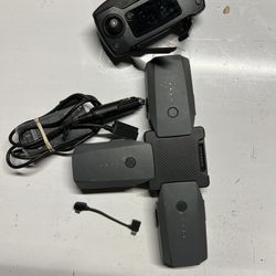 DJI Magic Pro Controller And 3 Batteries With Charger