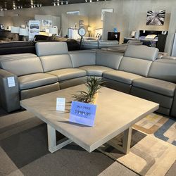(Grey) Power Reclining Sectional 