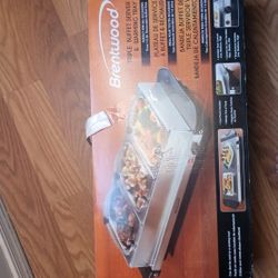 Brentwood Triple Buffet Server And Warming Tray