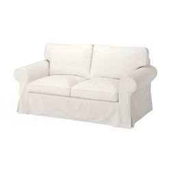 IKEA Uppland 2 Seat Loveseat Cover Bleckinge White New