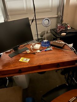 Wooden office desk