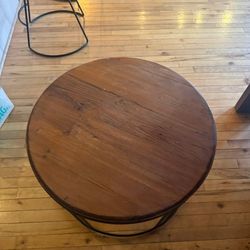 West Elm Round Wooden Table