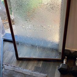 Antique stained glass president