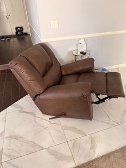 Brown Leather Recliner Chair
