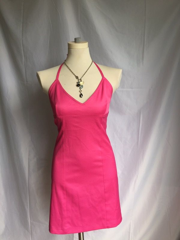 Guess Jeans Pink Halter Dress