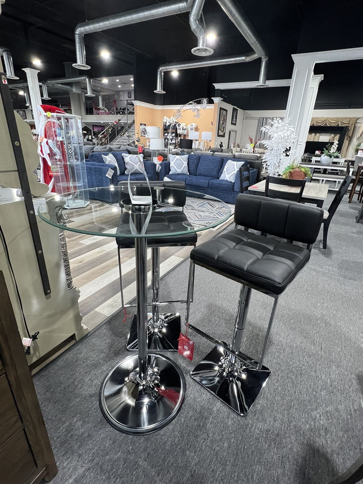 Bar Table With 2 Barstools