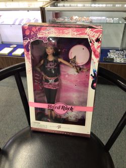 barbie collector hard rock pink label