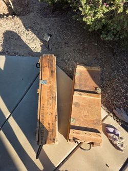 MILITARY  105MM Howitzer ammo crates (empty)