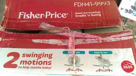 New open box Fisher Price Sweet Surroundings Cradle n Swing FDH41