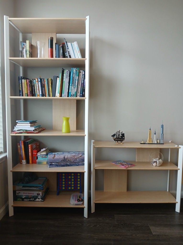 High & Short Shelves (Living Room)