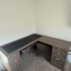 L shape office desk