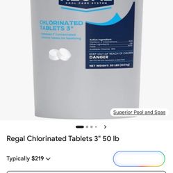 50 Lb Bucket Of Chlorine Tablets. Brand New