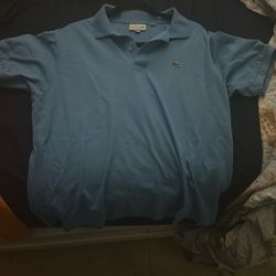 Baby Blue Lacoste Shirt For Sale