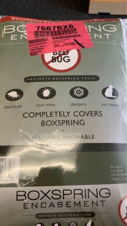 Box spring encasement king size new