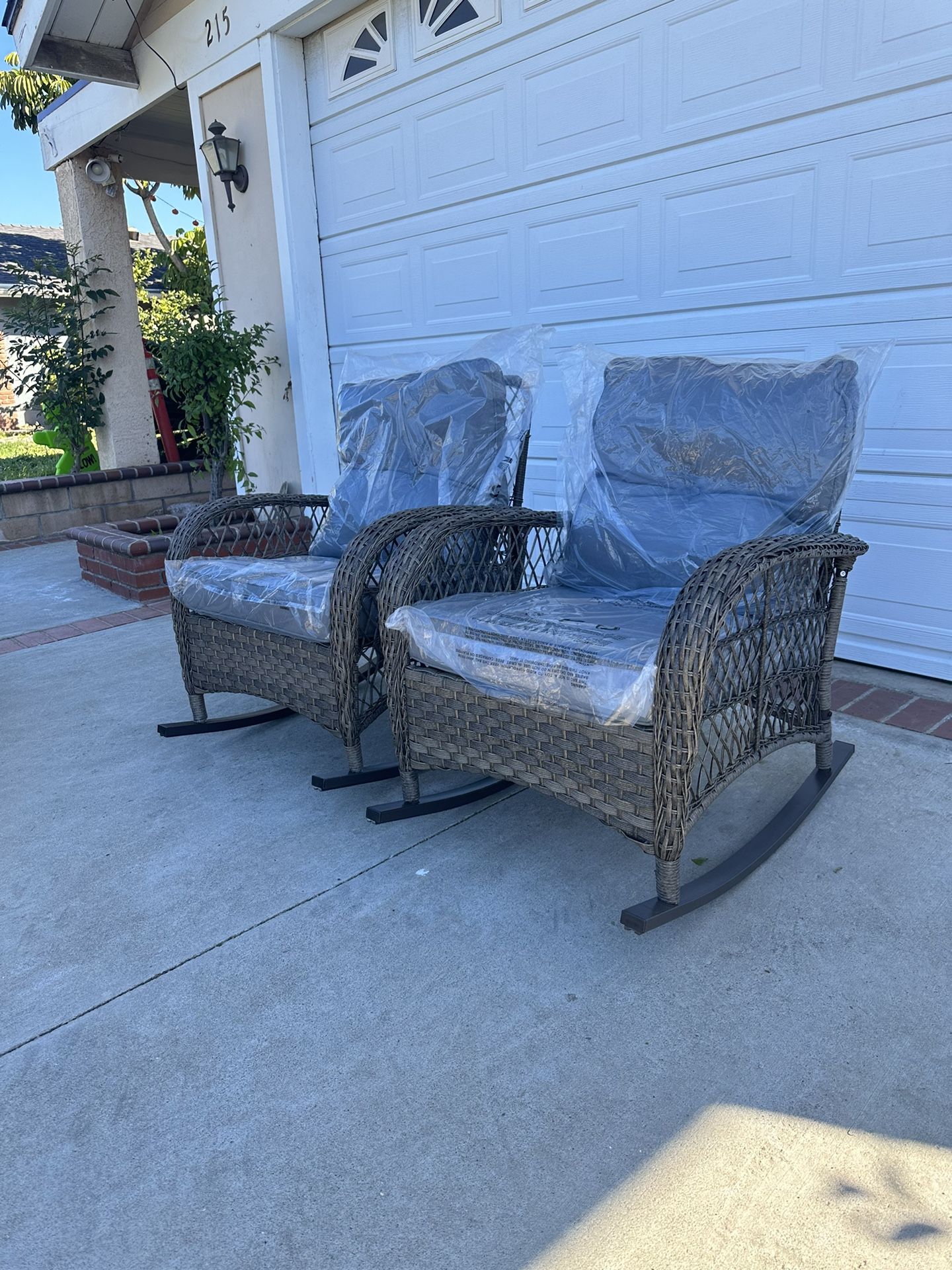 3pc Outdoor Patio Rocking Chair Set for Sale in Placentia, CA OfferUp