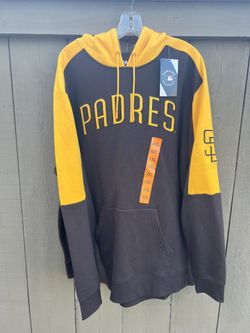 San Diego Padres Majestic Pullover Hoodie Hooded NWT Sweatshirt Size 2XL XXL