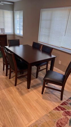 Dining Table Set with 6 Chairs