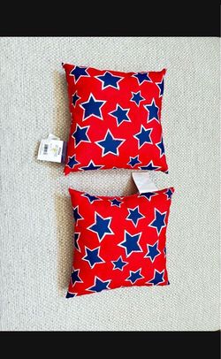 4th of July Pillows decor $15 for both new .