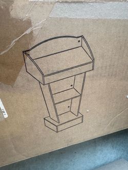 Still in Box – podium, lecture stand, hostess stand. Assembly required.