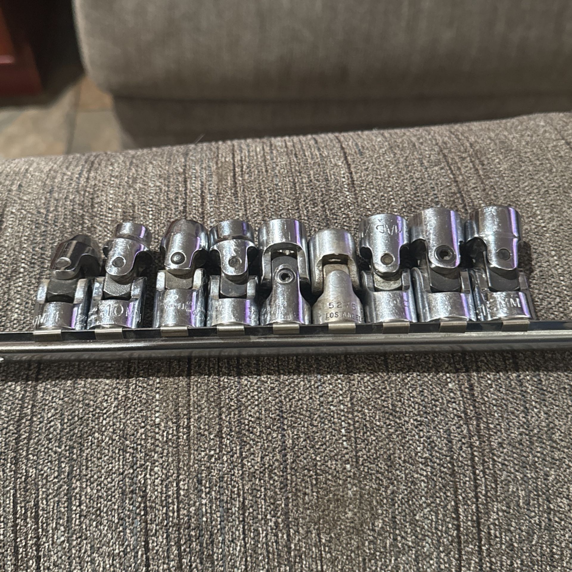 Proto Swivel Sockets 15mm-14mm-13mm-12mm-11mm-10mm-9mm-and 1/2 Inch Socket
