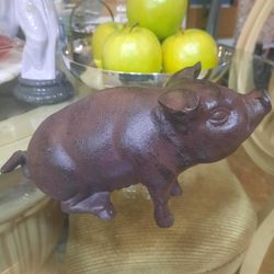 Cast Iron Happy Pig