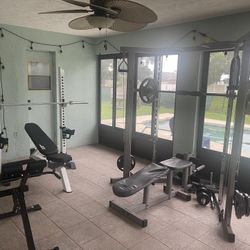 Full Gym Equipment With Weights 