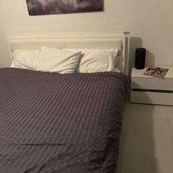 Cal King Bed Frame & Mattress
