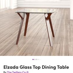 Glass Top Dining Table