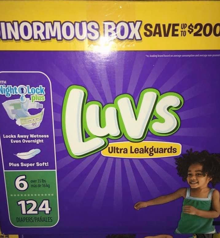 Luvs diapers size 6