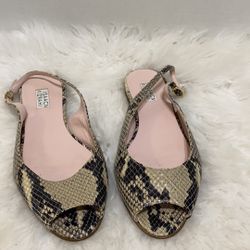Isaac Mizrahi  SNAKE SKIN  Leather Sandal 9 M 