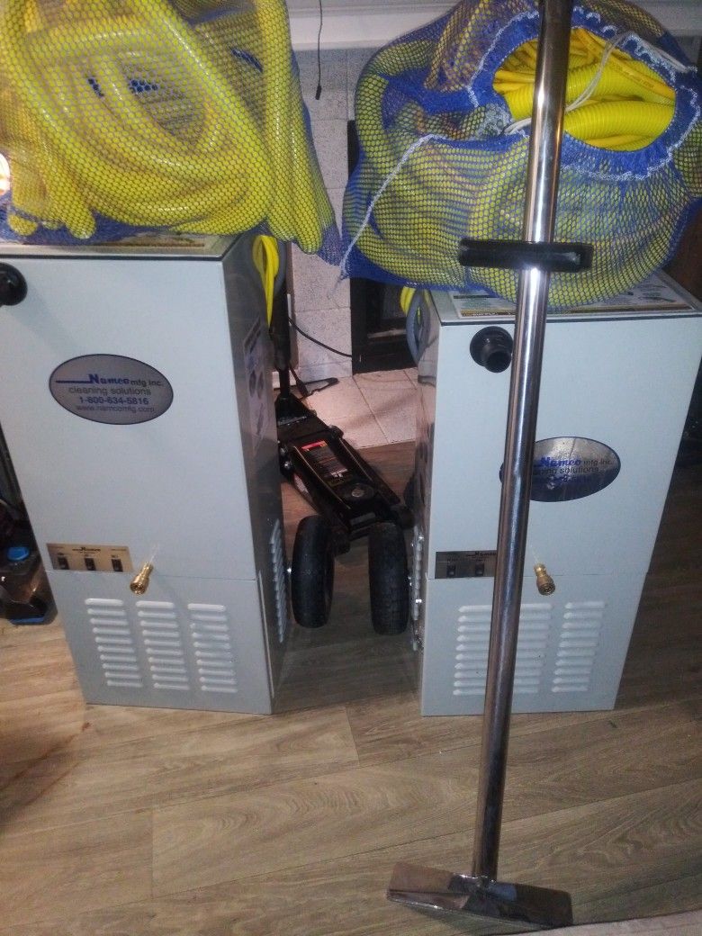 Two Namco SCOOTER 10 GALLON CARPET CLEANER AND EXTRACTORS