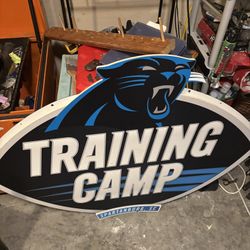 Panthers Training, Camp Sign