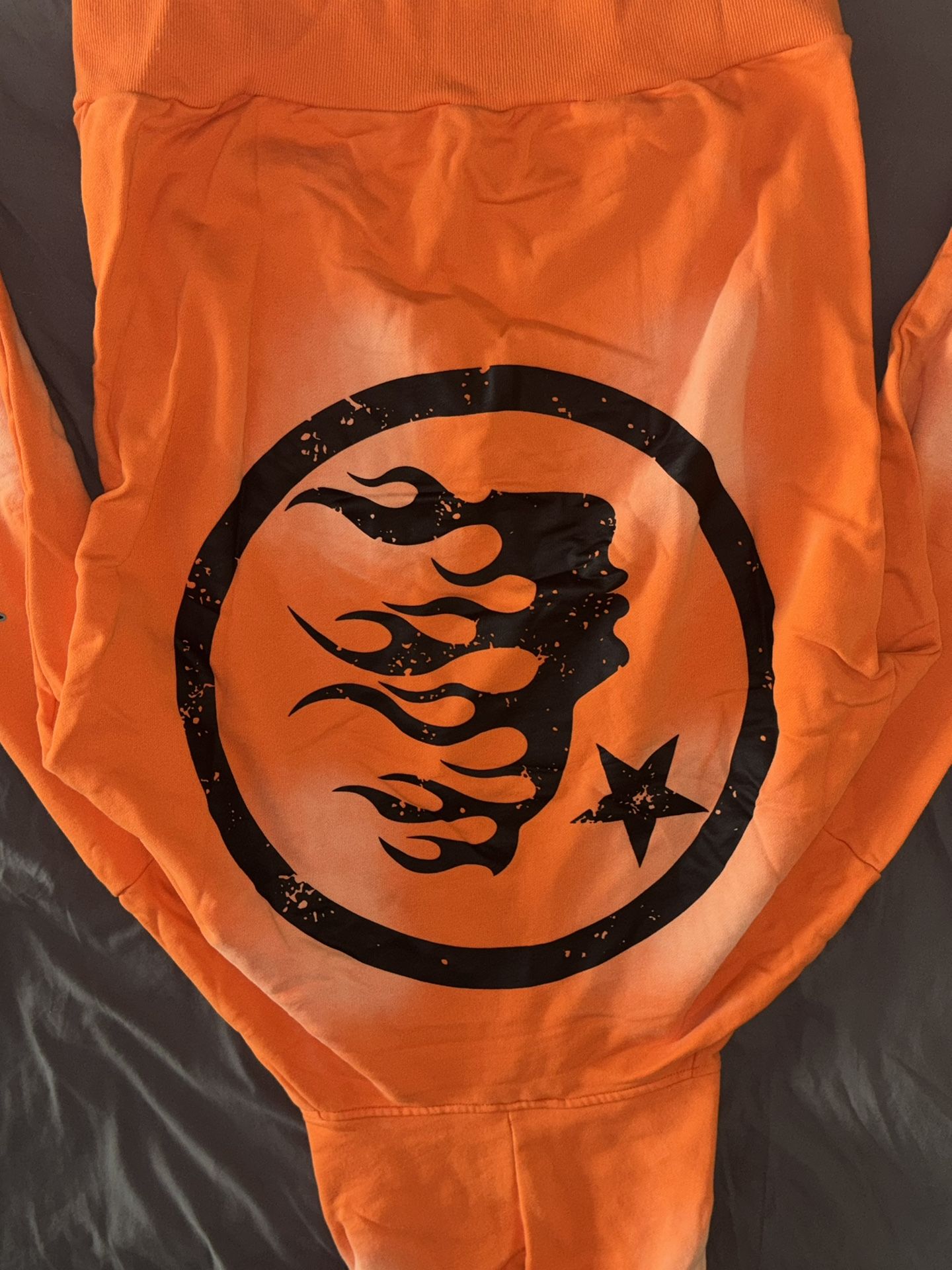 Hellstar Fire Orange Hoodie (Large)