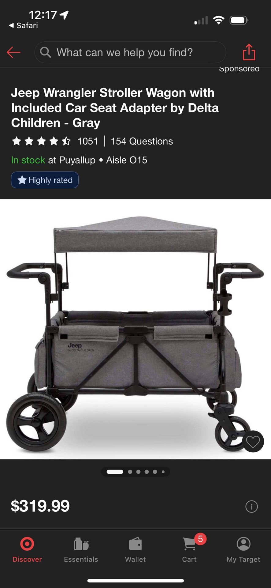 Jeep Wrangler Wagon Stroller 