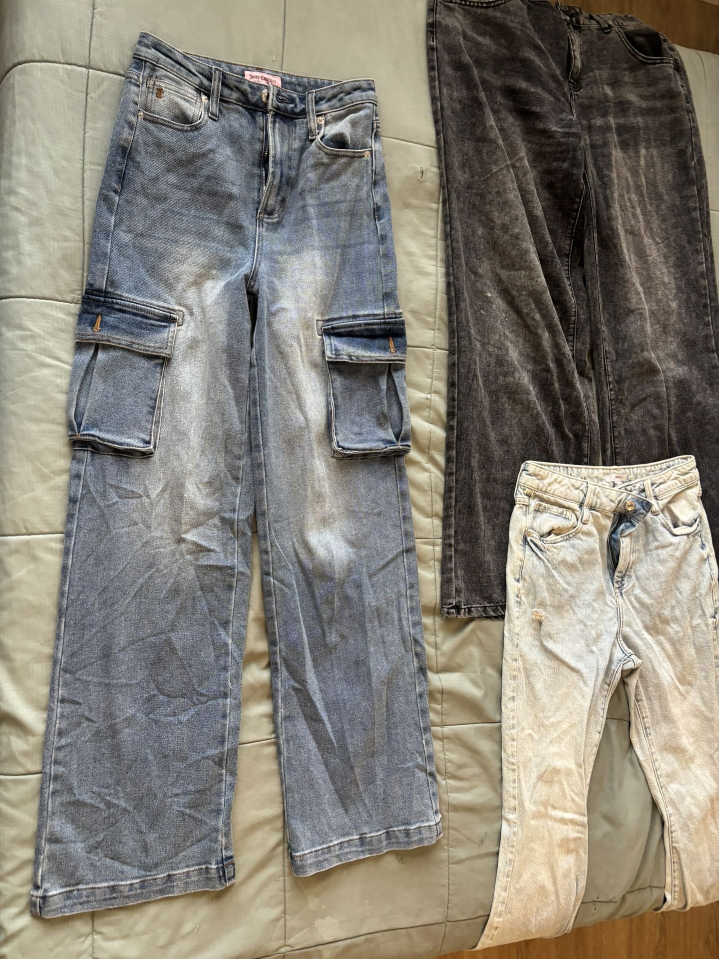 Women’s Jeans And Animal Print Skirt