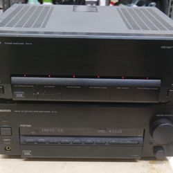 Kenwood KM-X1 Multi-Channel  Power Amplifier KC-X1 AV Control Amplifier Tuner  . used. tested. in a good working order. 