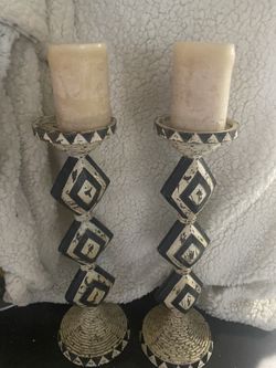 17” Tall Candlesticks